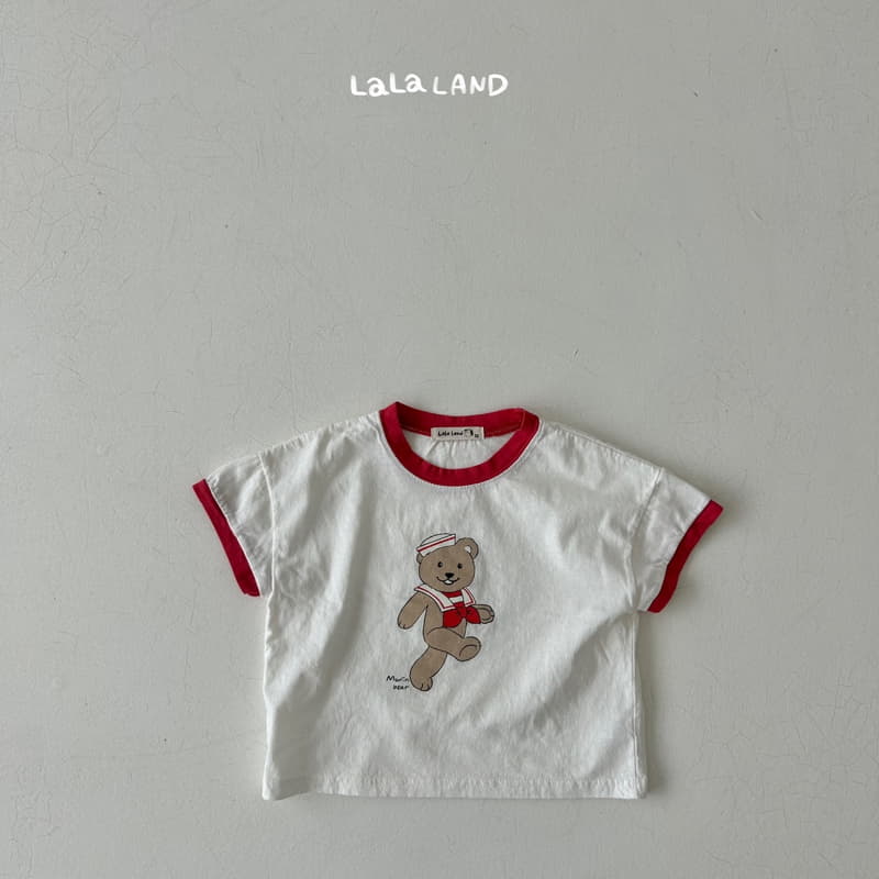 Lalaland - Korean Children Fashion - #Kfashion4kids - Marine Bear Tee - 10