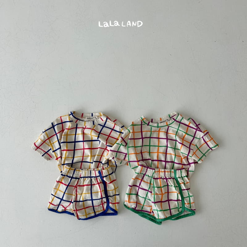 Lalaland - Korean Children Fashion - #Kfashion4kids - Topic Check Tee - 9