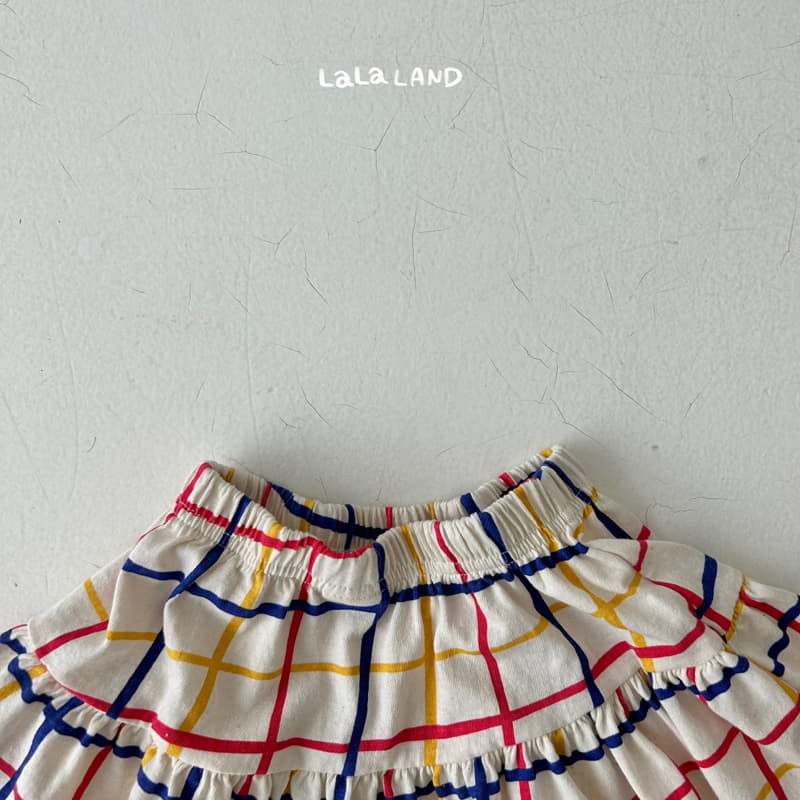 Lalaland - Korean Children Fashion - #Kfashion4kids - Topic Check Skirt - 8