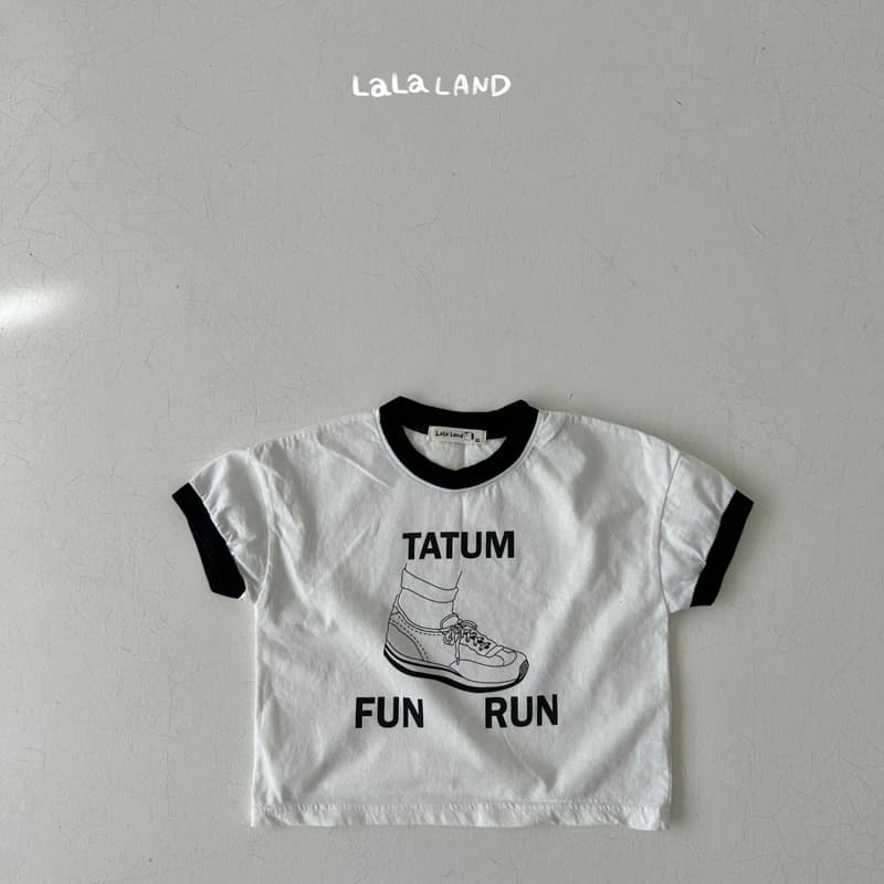 Lalaland - Korean Children Fashion - #stylishchildhood - Running Color Tee - 4