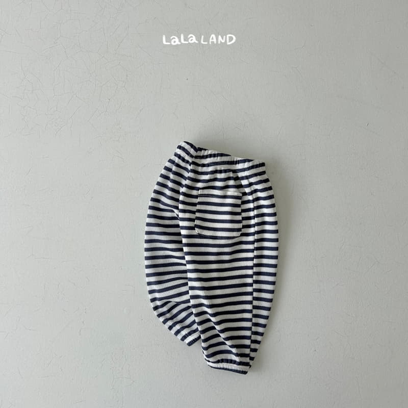 Lalaland - Korean Children Fashion - #designkidswear - Waffle Stripes Pants - 8