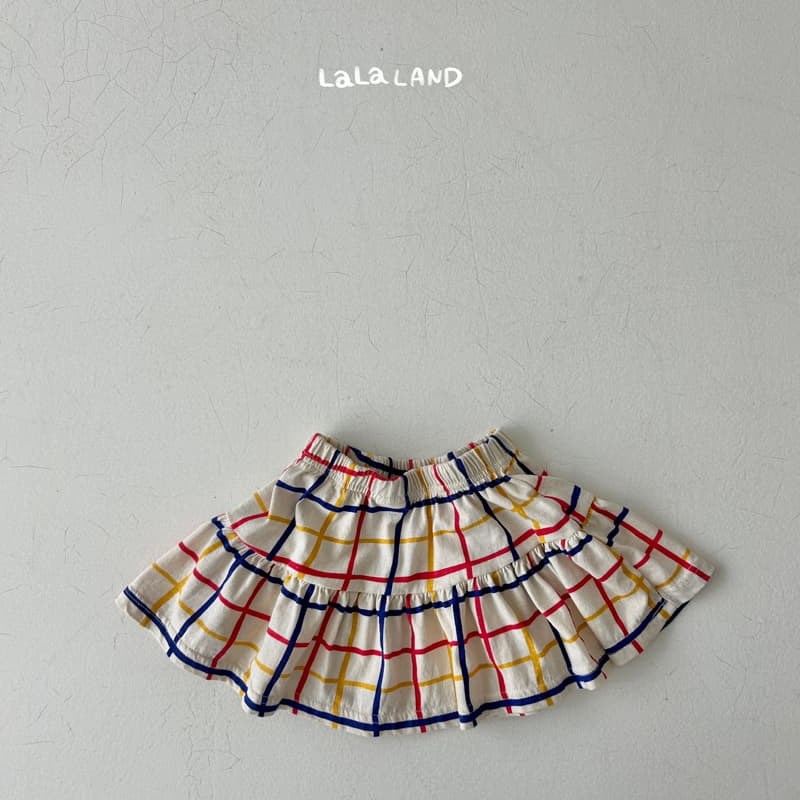 Lalaland - Korean Children Fashion - #kidsshorts - Topic Check Skirt - 5