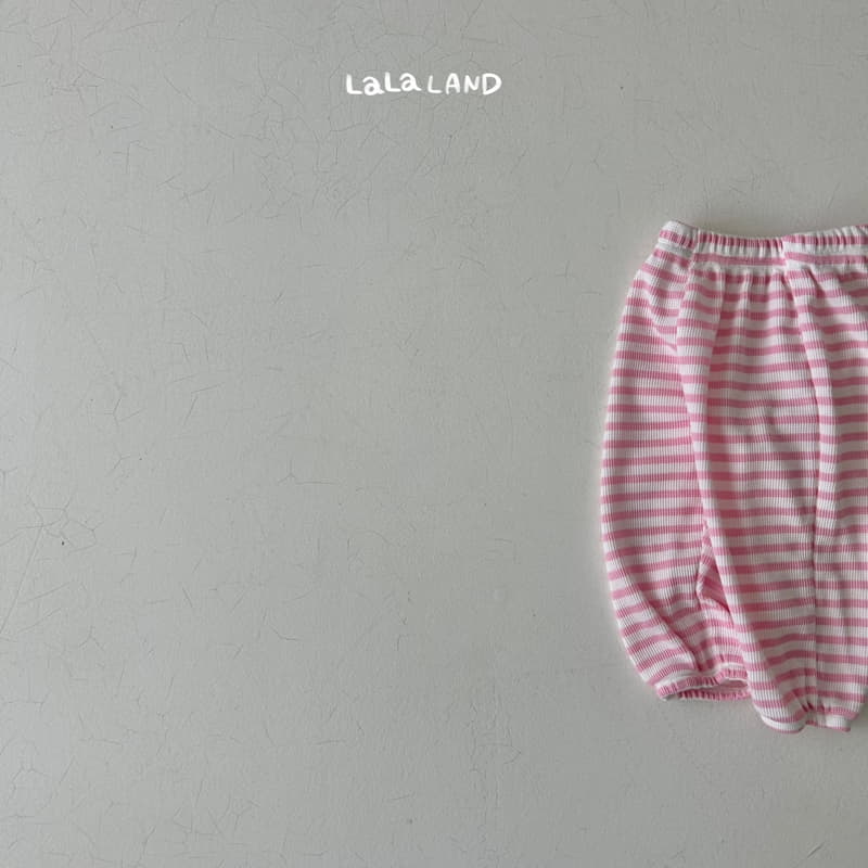 Lalaland - Korean Children Fashion - #kidsshorts - Waffle Stripes Pants - 11