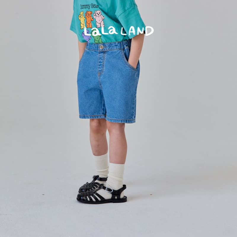 Lalaland - Korean Children Fashion - #kidsshorts - Denim SHorts - 7