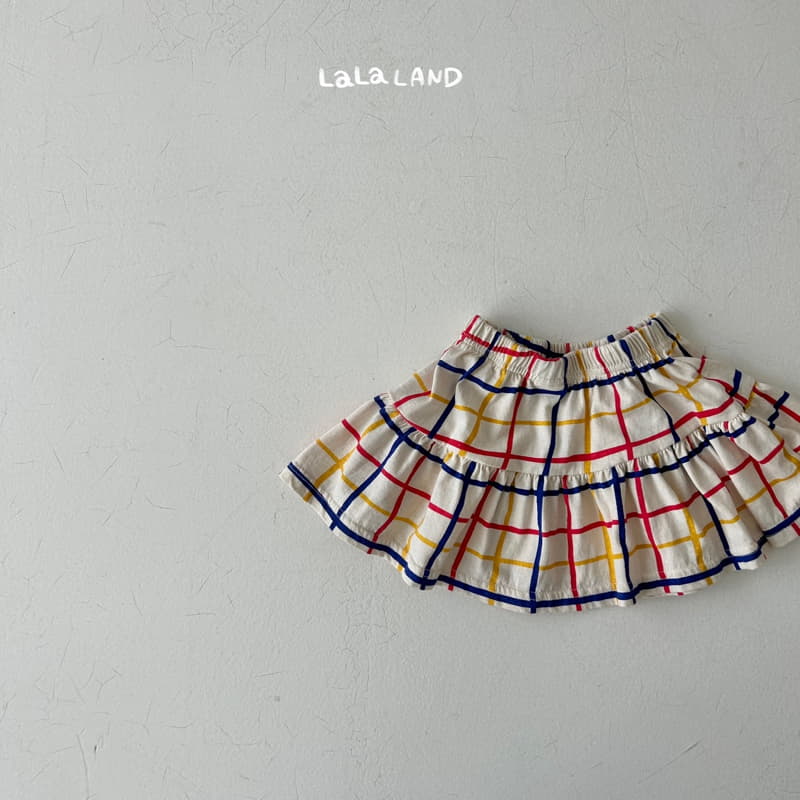 Lalaland - Korean Children Fashion - #kidsstore - Topic Check Skirt - 6