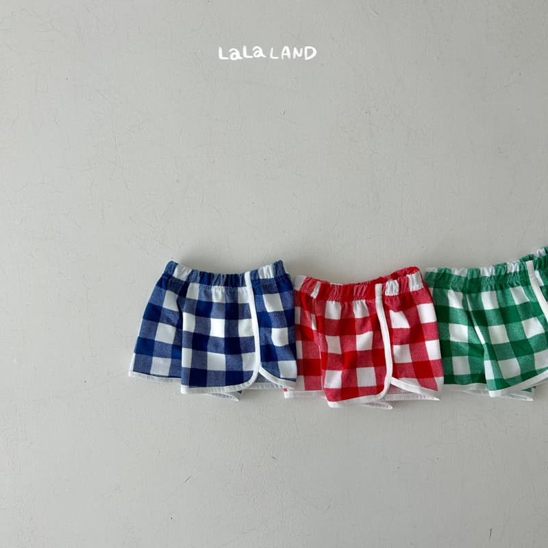 Lalaland - Korean Children Fashion - #kidsstore - Terry Check Pants - 2