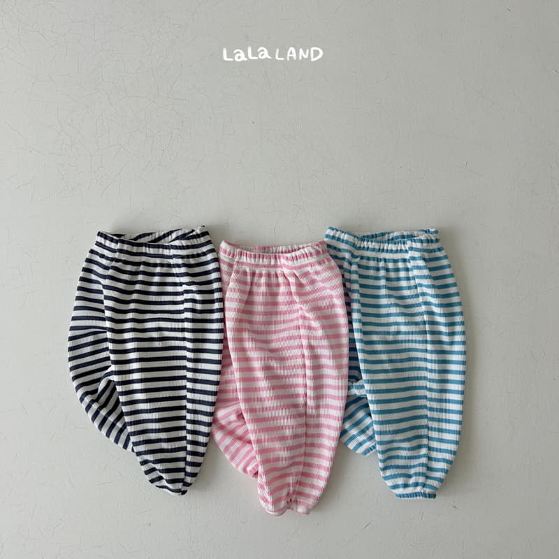 Lalaland - Korean Children Fashion - #littlefashionista - Waffle Stripes Pants