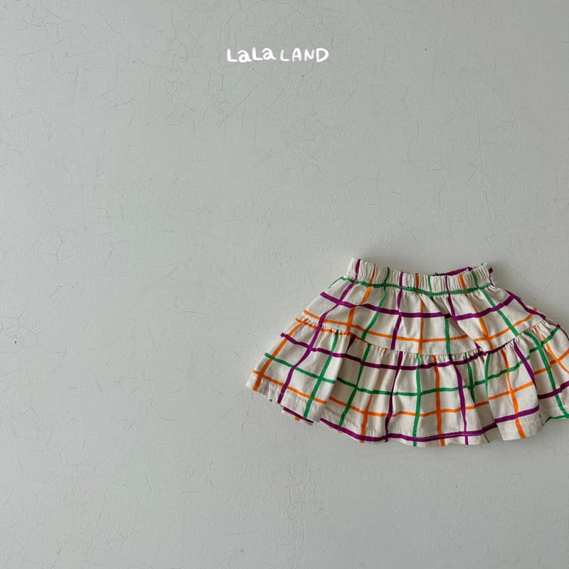 Lalaland - Korean Children Fashion - #minifashionista - Topic Check Skirt - 11