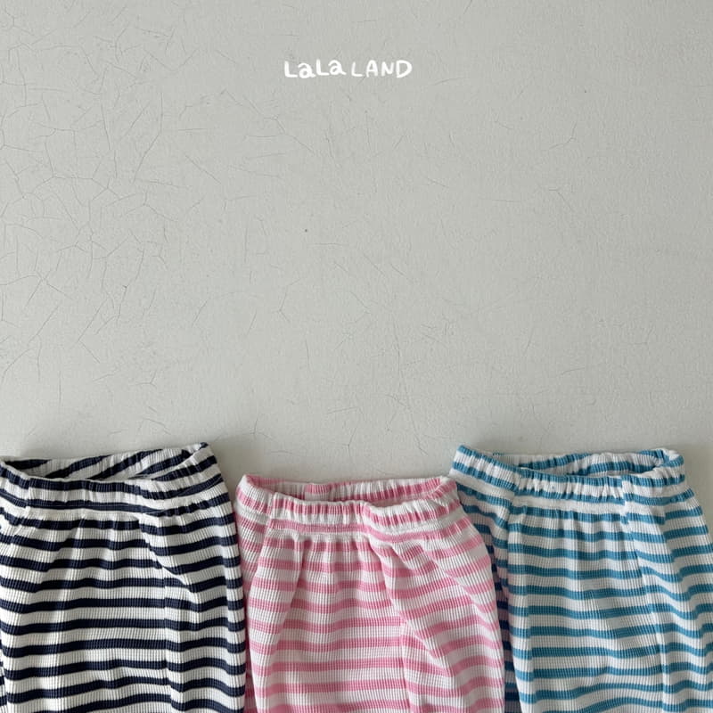 Lalaland - Korean Children Fashion - #minifashionista - Waffle Stripes Pants - 3