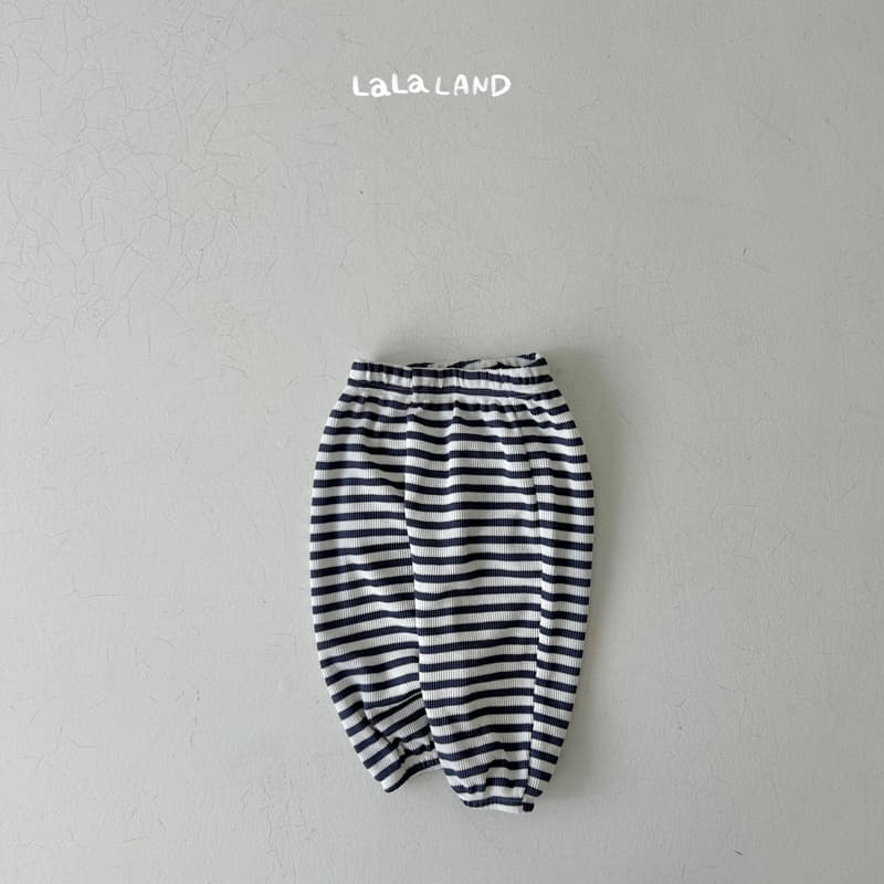 Lalaland - Korean Children Fashion - #minifashionista - Waffle Stripes Pants - 4