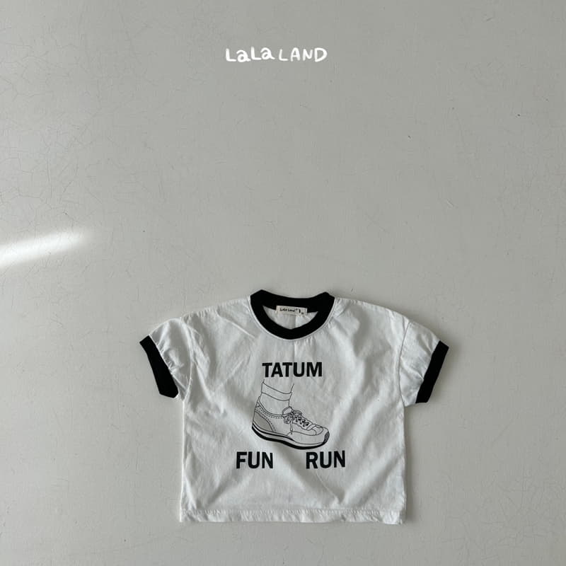 Lalaland - Korean Children Fashion - #stylishchildhood - Running Color Tee - 3