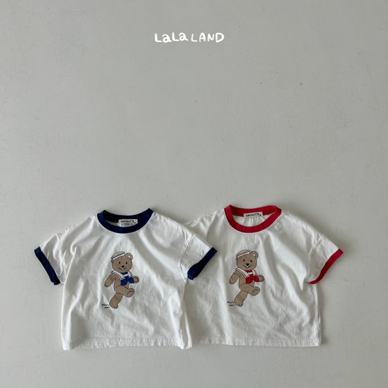 Lalaland - Korean Children Fashion - #stylishchildhood - Marine Bear Tee