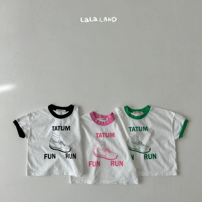 Lalaland - Korean Children Fashion - #todddlerfashion - Running Color Tee