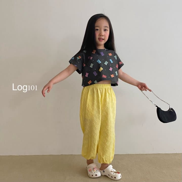 Log101 - Korean Children Fashion - #Kfashion4kids - Cube Ribo Crop Tee