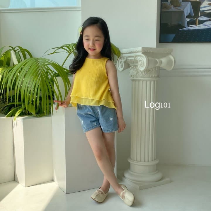 Log101 - Korean Children Fashion - #kidzfashiontrend - Daisy Denim SHOrts - 4