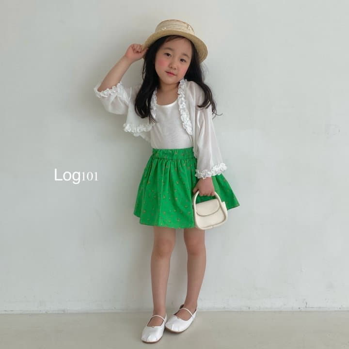 Log101 - Korean Children Fashion - #Kfashion4kids - Flower Frill Skrit - 3