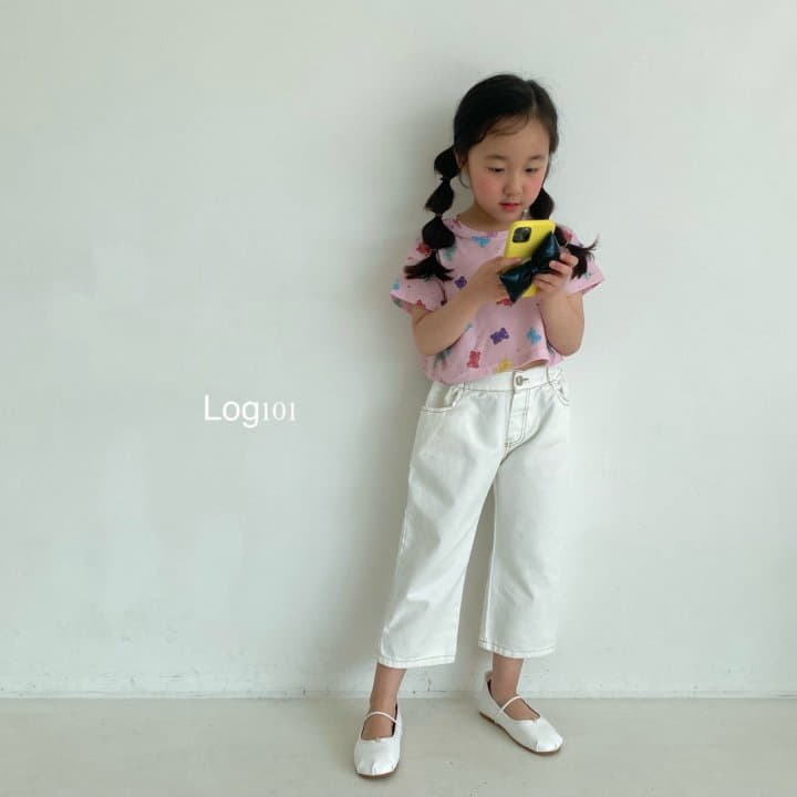 Log101 - Korean Children Fashion - #kidsshorts - Cube Ribo Crop Tee - 12