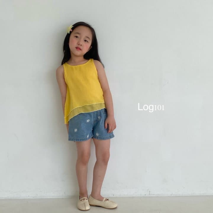 Log101 - Korean Children Fashion - #kidsstore - Daisy Denim SHOrts - 2