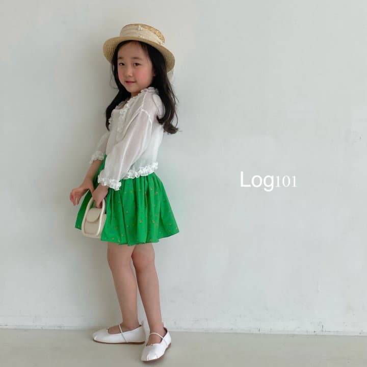 Log101 - Korean Children Fashion - #Kfashion4kids - Flower Frill Skrit - 4