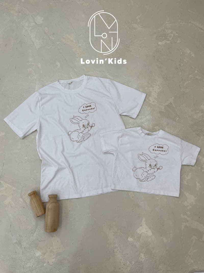 Lovin - Korean Children Fashion - #Kfashion4kids - Rabbit Half Tee with Mom - 3