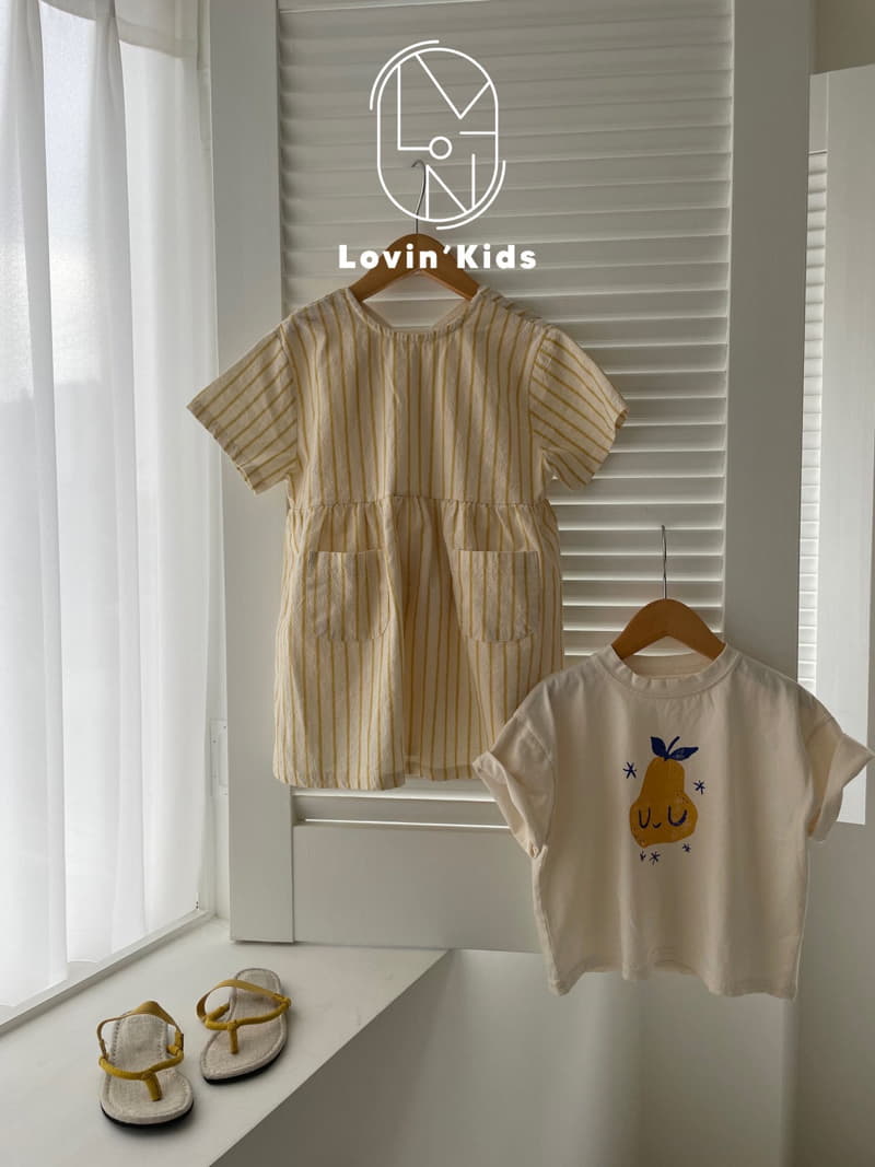 Lovin - Korean Children Fashion - #childofig - Stripes Pocket One-piece - 3