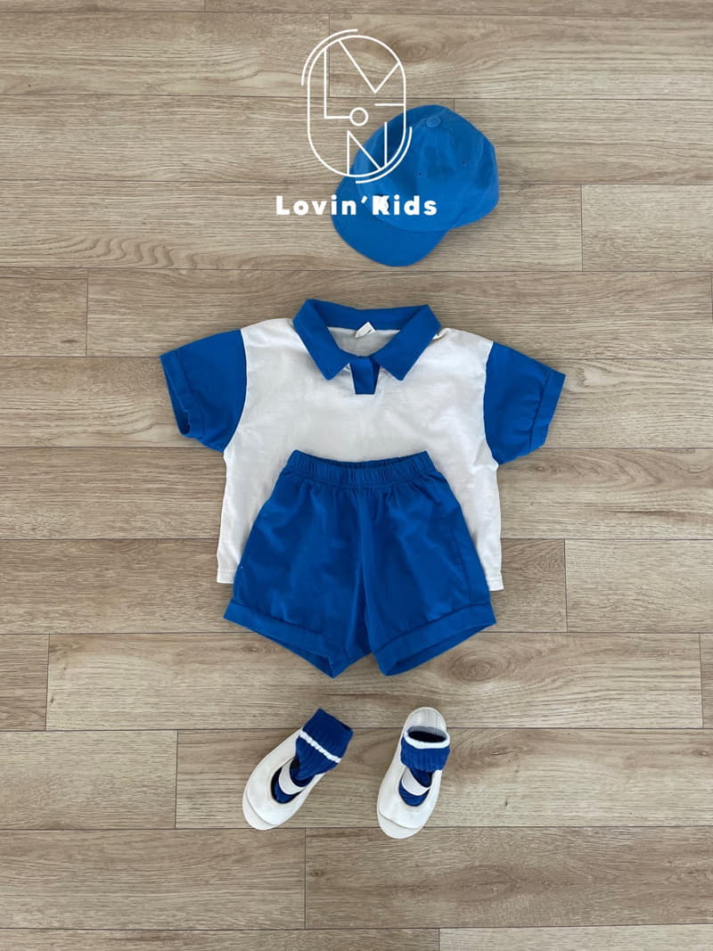 Lovin - Korean Children Fashion - #magicofchildhood - Collar Top Bottom Set - 2