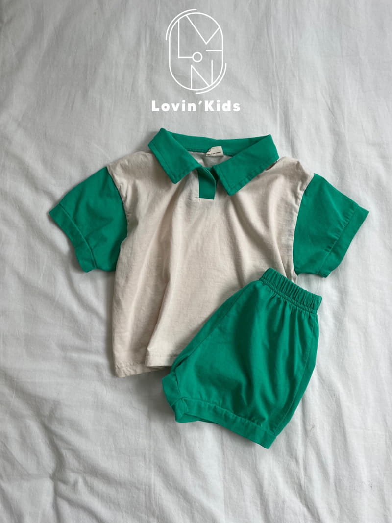 Lovin - Korean Children Fashion - #minifashionista - Collar Top Bottom Set - 4