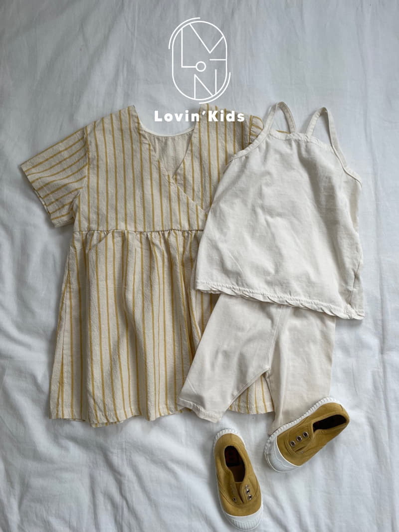 Lovin - Korean Children Fashion - #prettylittlegirls - Stripes Pocket One-piece - 2