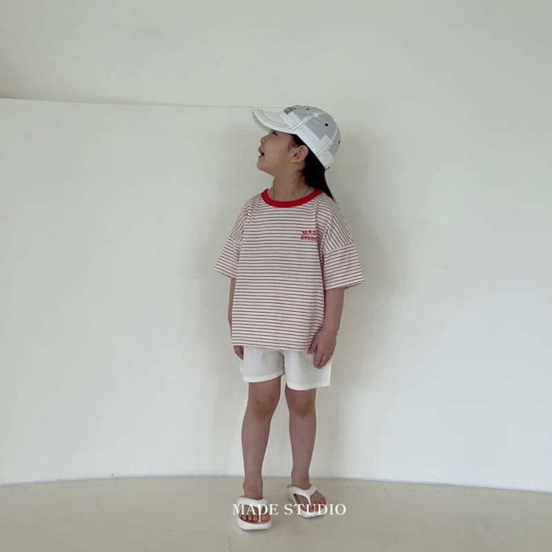 Made Studio - Korean Children Fashion - #Kfashion4kids - May Stripes Tee - 6