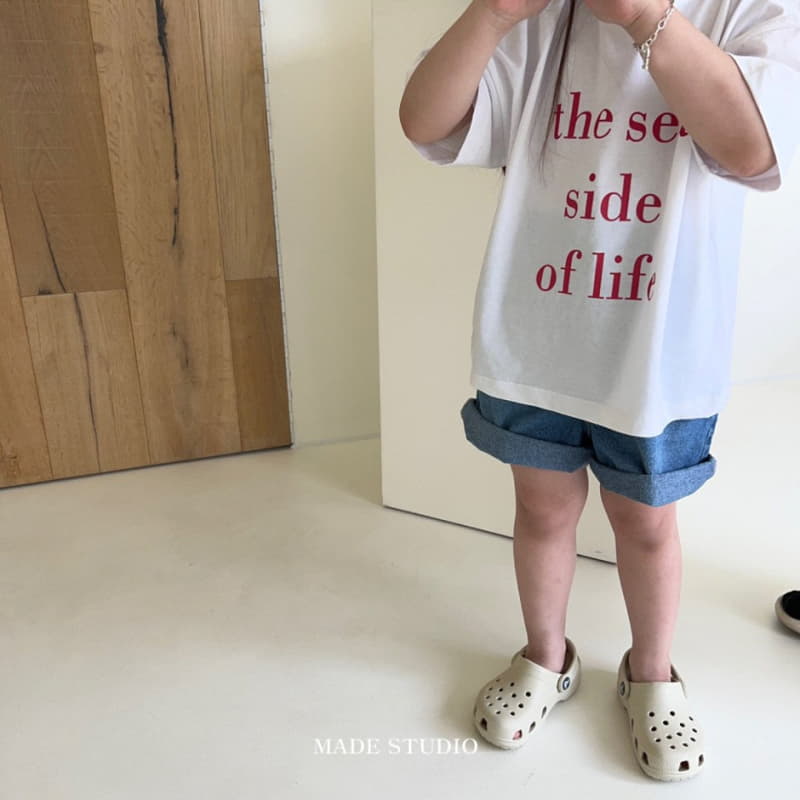 Made Studio - Korean Children Fashion - #childrensboutique - Denim Shorts - 9