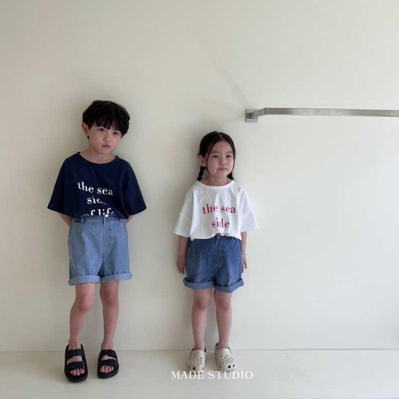 Made Studio - Korean Children Fashion - #childrensboutique - Lettering Tee - 4