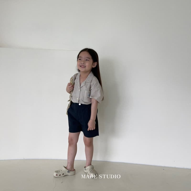 Made Studio - Korean Children Fashion - #fashionkids - Stripes Shirt - 7