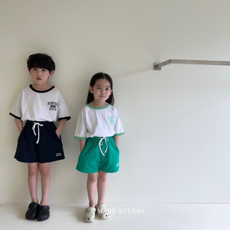 Made Studio - Korean Children Fashion - #kidsshorts - Color Point Tee - 2