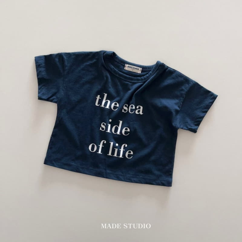 Made Studio - Korean Children Fashion - #kidsstore - Lettering Tee - 8