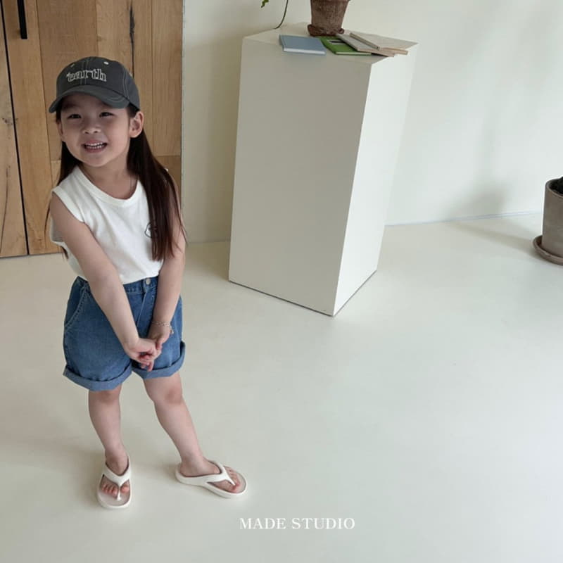 Made Studio - Korean Children Fashion - #littlefashionista - Denim Shorts - 3