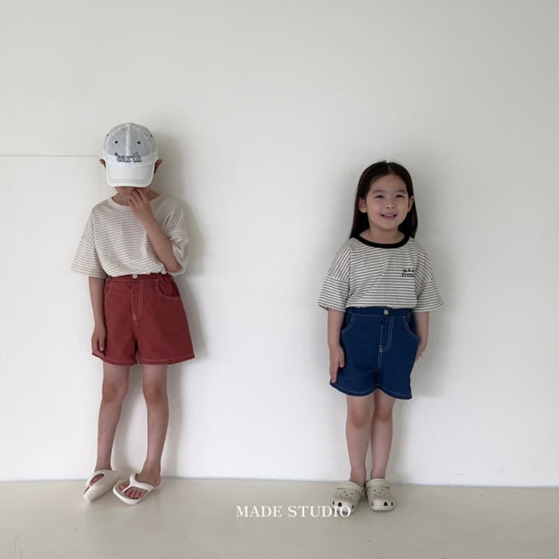 Made Studio - Korean Children Fashion - #minifashionista - May Stripes Tee - 9