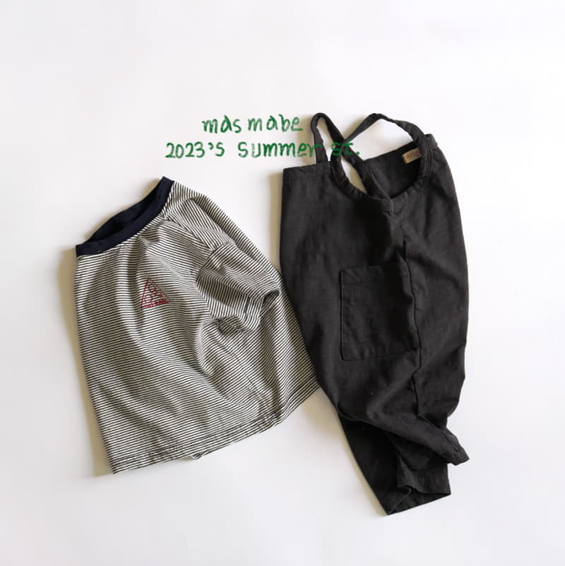 Masmabe - Korean Baby Fashion - #babyootd - Square Overalls Bebe - 5