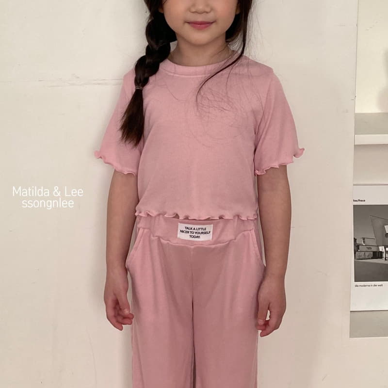 Matilda & Lee - Korean Children Fashion - #Kfashion4kids - Today Label Top Bottom Set - 6