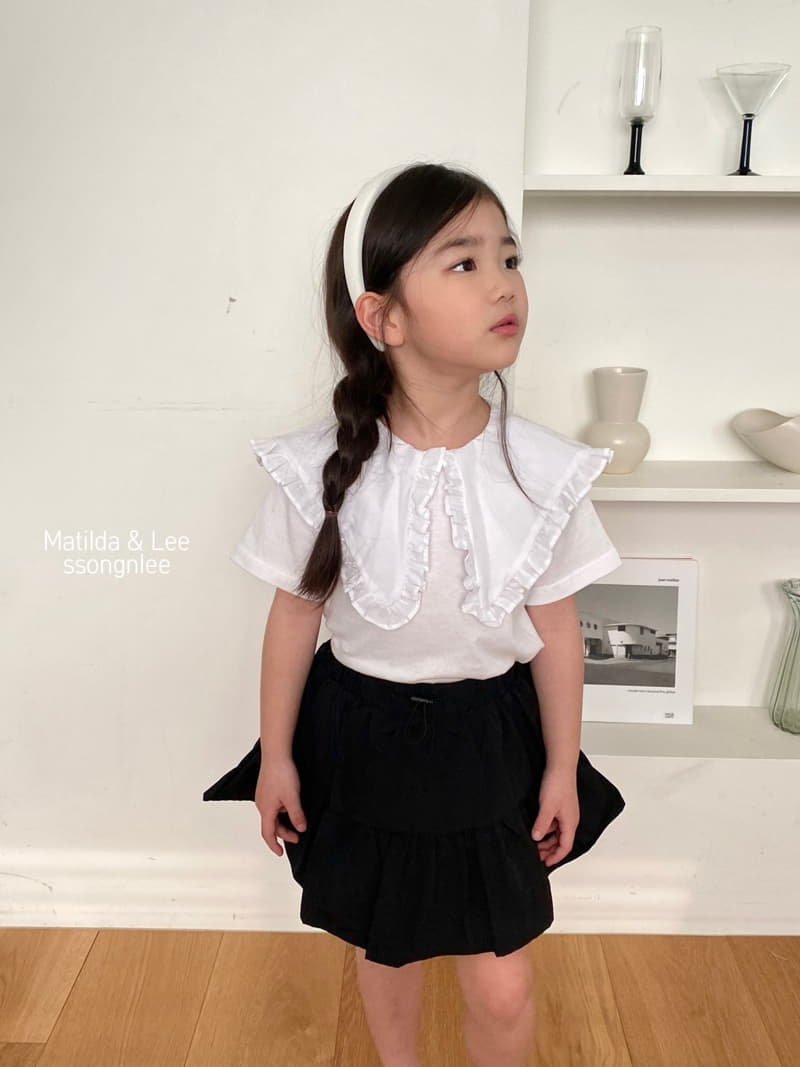 Matilda & Lee - Korean Children Fashion - #Kfashion4kids - Big Collar Ruffle Tee - 2