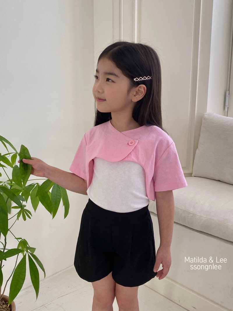 Matilda & Lee - Korean Children Fashion - #childofig - Short Sleeves Crop Jacket - 5