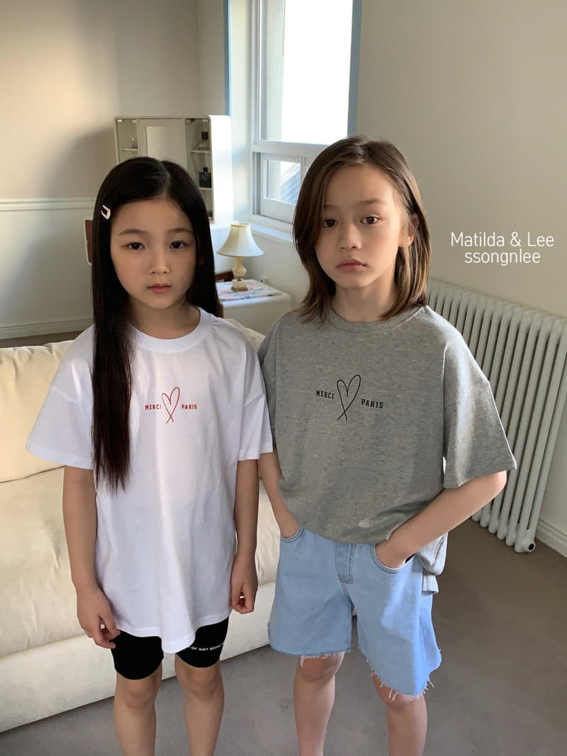 Matilda & Lee - Korean Children Fashion - #prettylittlegirls - Merci Heart Tee - 4