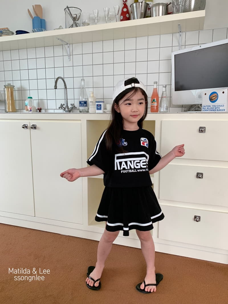 Matilda & Lee - Korean Children Fashion - #childofig - Rugby Skirt Top Bottom Set - 6