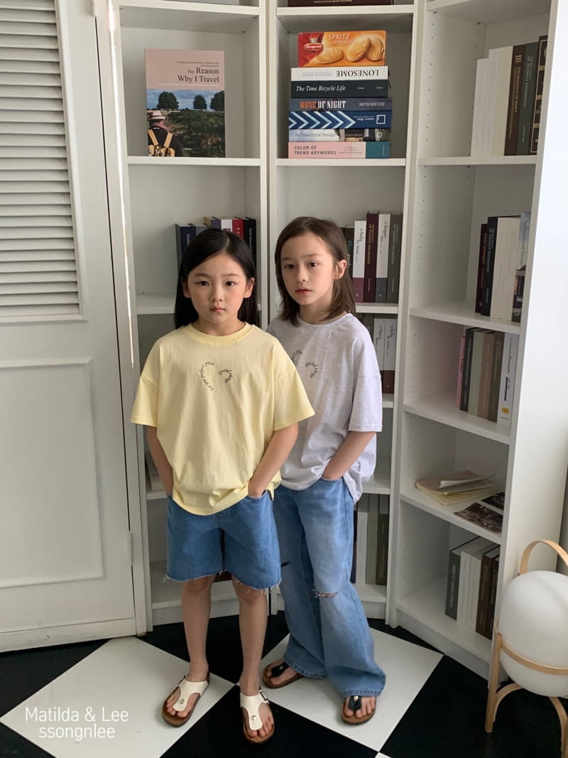 Matilda & Lee - Korean Children Fashion - #childrensboutique - Heart Paint Tee - 3