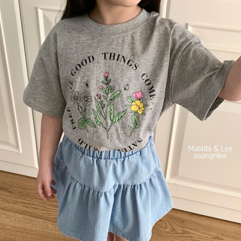 Matilda & Lee - Korean Children Fashion - #childrensboutique - Denim Shirring Skirt Pants - 12