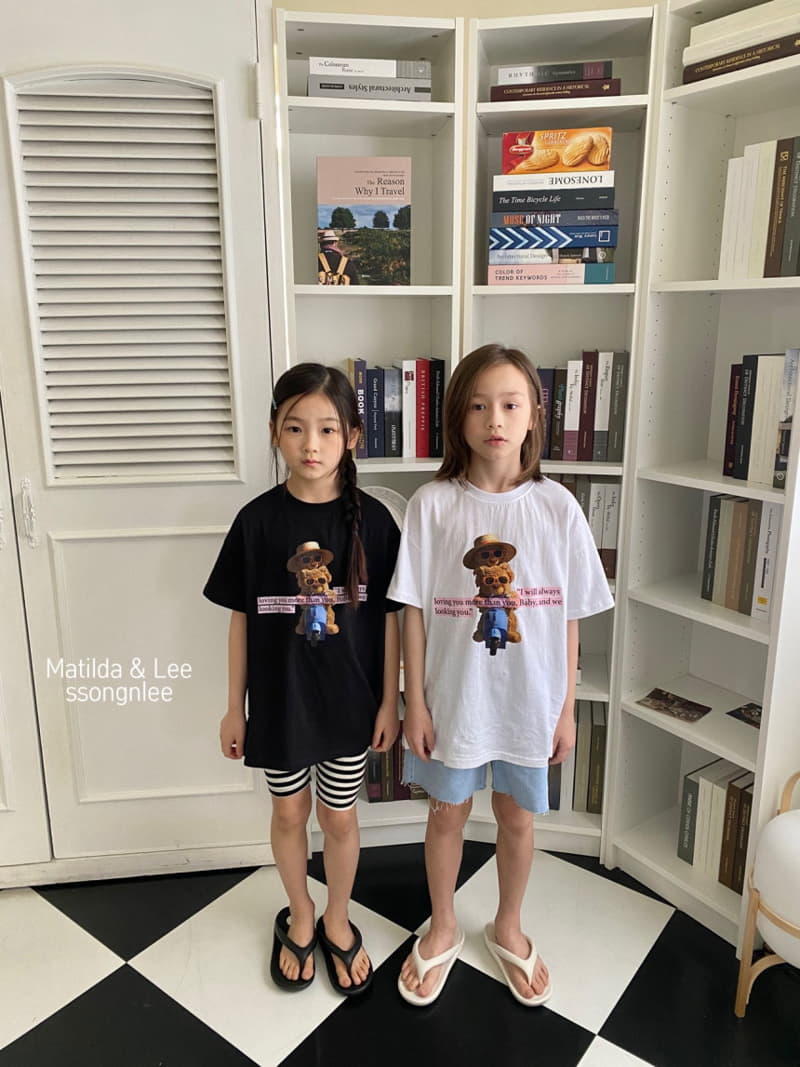 Matilda & Lee - Korean Children Fashion - #designkidswear - Bear Bike Tee - 10