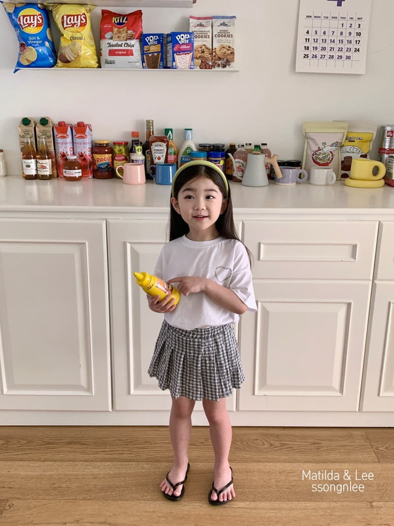 Matilda & Lee - Korean Children Fashion - #discoveringself - Juicy Check Skirt - 3