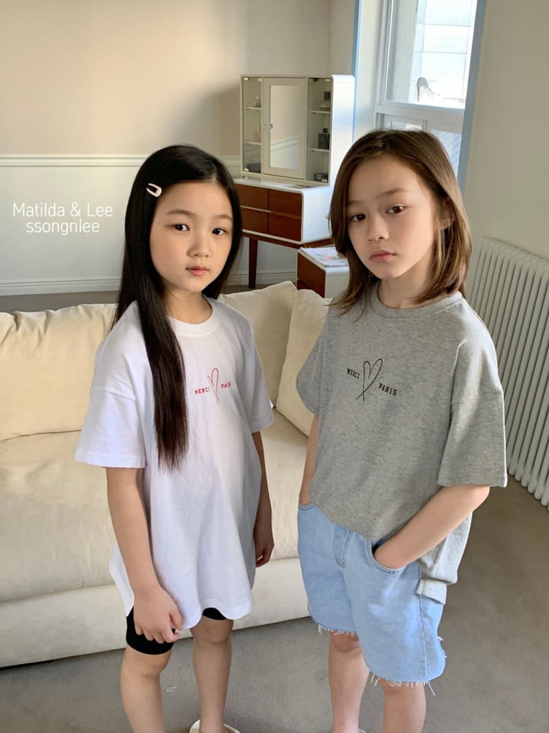 Matilda & Lee - Korean Children Fashion - #fashionkids - Merci Heart Tee - 9