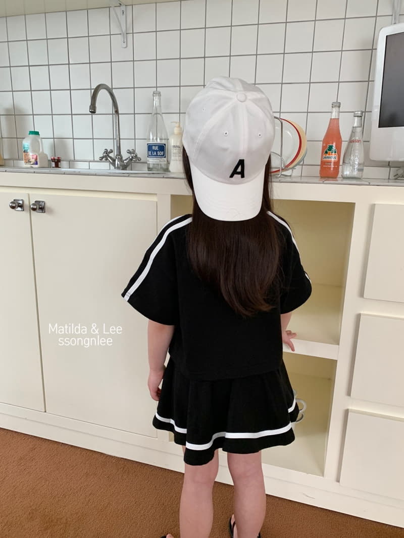 Matilda & Lee - Korean Children Fashion - #fashionkids - Rugby Skirt Top Bottom Set - 10