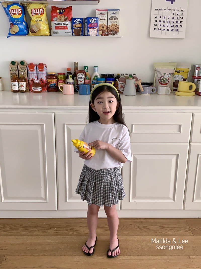 Matilda & Lee - Korean Children Fashion - #discoveringself - Juicy Check Skirt - 4