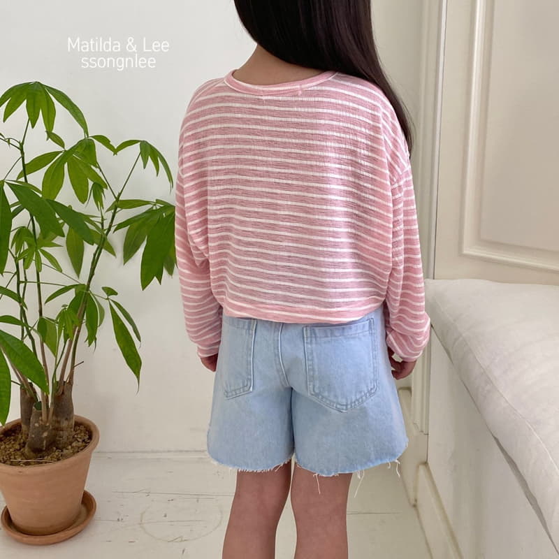 Matilda & Lee - Korean Children Fashion - #fashionkids - Wide Denim Shorts - 11